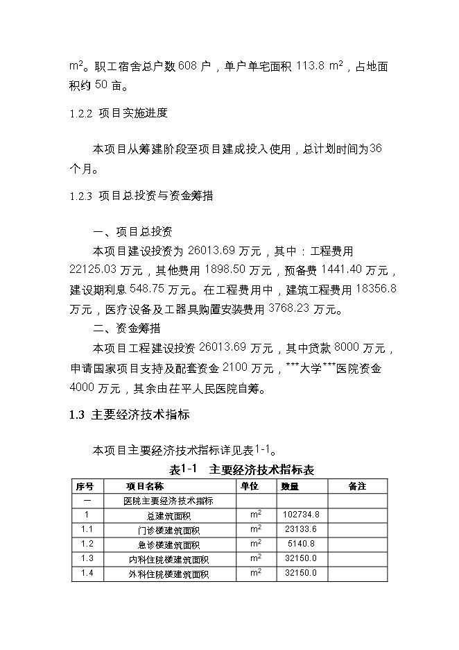 投資新建人民醫院項目立項申報可研報告.doc_中文版高速下載第4頁(yè)