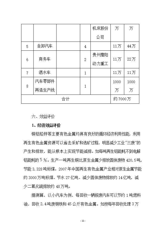 報廢汽車(chē)拆解項目立項申報可研報告.doc_中文版高速下載第11頁(yè)