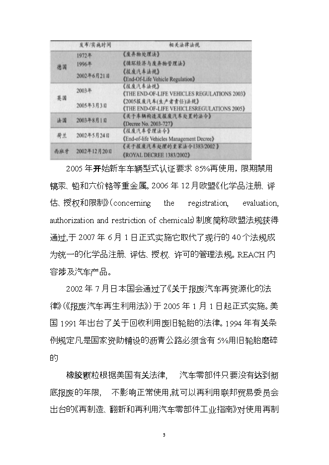 報廢汽車(chē)回收拆解利用升級改造項目立項申報可研報告.doc_中文版高速下載預覽圖（5）