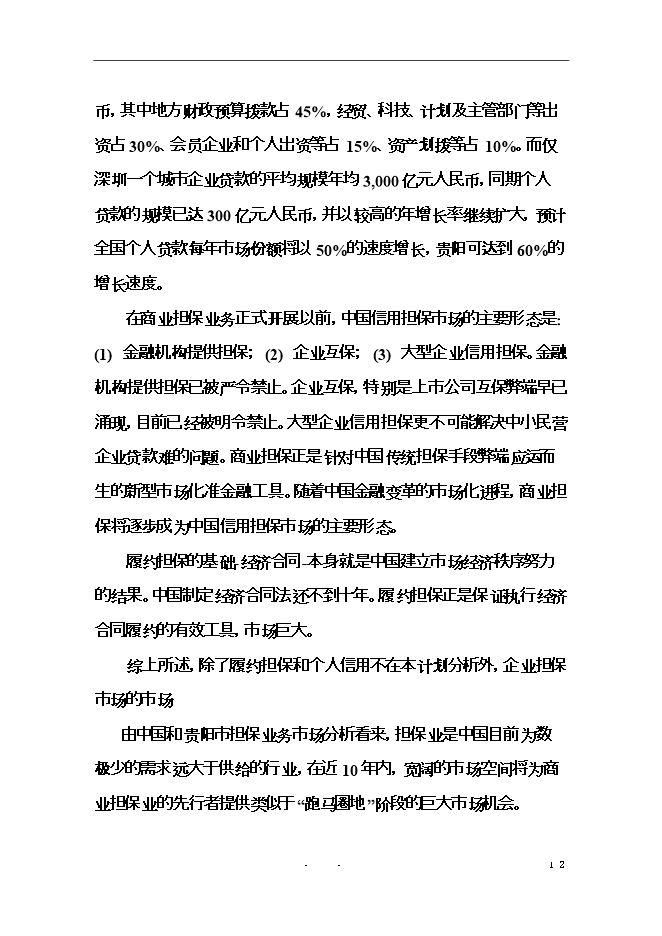 投資擔保有限公司（籌）項目立項申報可研報告.doc_中文版高速下載第13頁(yè)