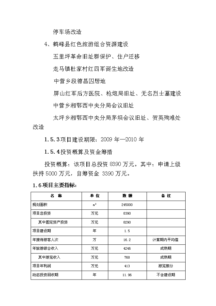 （終稿）鶴峰滿(mǎn)山紅紀念園紅色旅游建設新建項目可行性研究報告.doc（OK版）第5頁(yè)