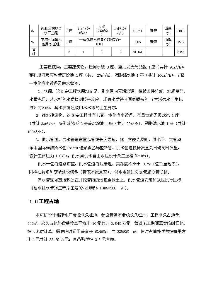 （終稿）橫河辦事處農村飲水安全新建項目可行性研究報告.doc（OK版）預覽圖（7）