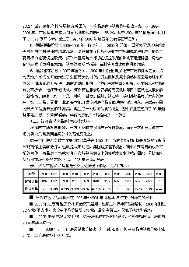 （定稿）紹興某房地產(chǎn)項目投資資金申請報告2（喜歡就下吧）第5頁(yè)