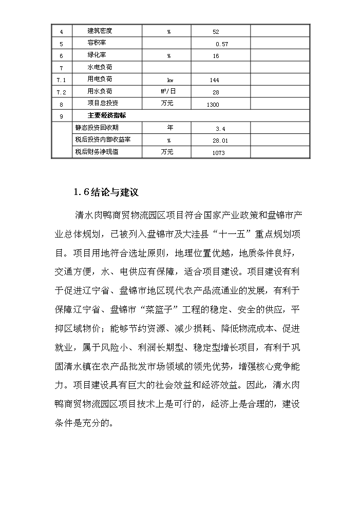 （定稿）清水肉鴨商貿物流園區建設項目資金申請報告3（喜歡就下吧）第6頁(yè)