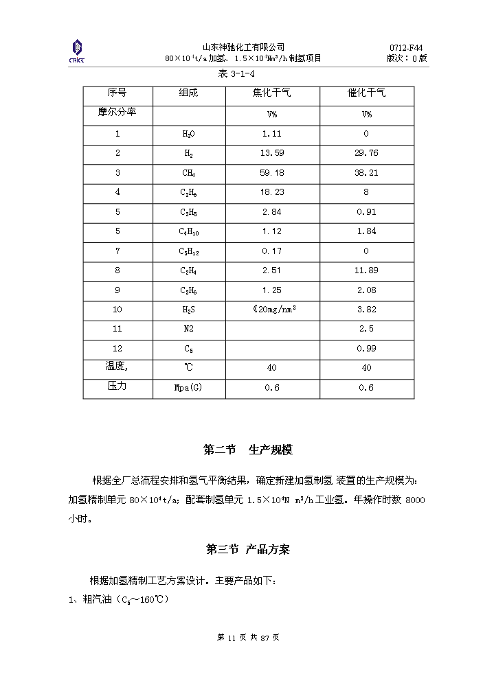 （定稿）神馳化工80萬(wàn)噸制氫加氫項目資金申請報告3（喜歡就下吧）第11頁(yè)