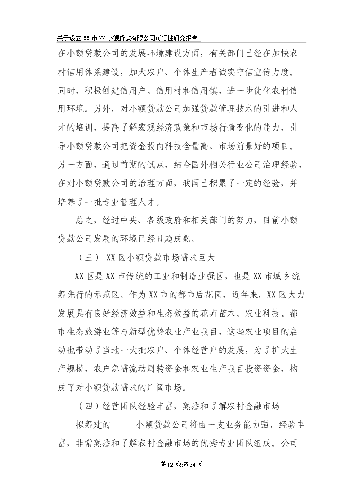 （定稿）設立宏發(fā)小額貸款公司資金申請報告8