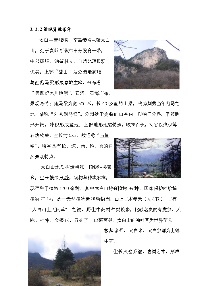 （定稿）陜西省太白青峰峽森林公園建設項目資金申請報告5（喜歡就下吧）第6頁(yè)