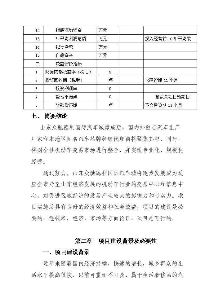（定稿）山東眾馳德利國際汽車(chē)城項目資金申請報告4（喜歡就下吧）第5頁(yè)