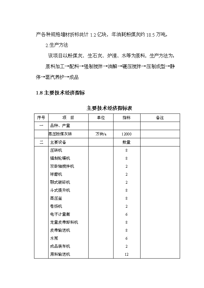 （定稿）年2億塊蒸壓粉煤灰磚項目投資立項申報書(shū)7第10頁(yè)