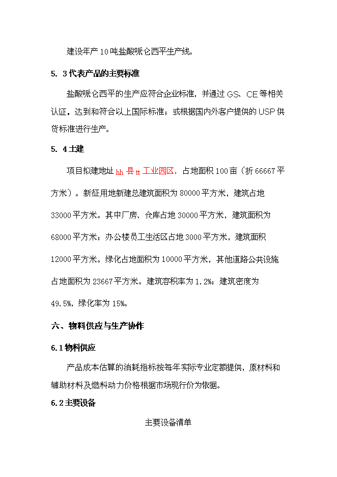 （定稿）年產(chǎn)10噸鹽酸哌侖西平生產(chǎn)線(xiàn)建設項目投資立項申報書(shū)0（喜歡就下吧）第11頁(yè)