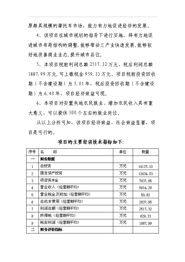 （項目建議）摩托車(chē)市場(chǎng)項目投資申報建議書(shū)（申報材料）第5頁(yè)