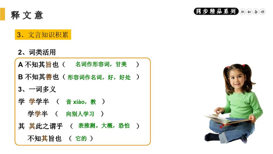 《禮記》二則之雖有佳肴語(yǔ)文人教版八年級下冊PPT（20頁(yè)）預覽圖（12）