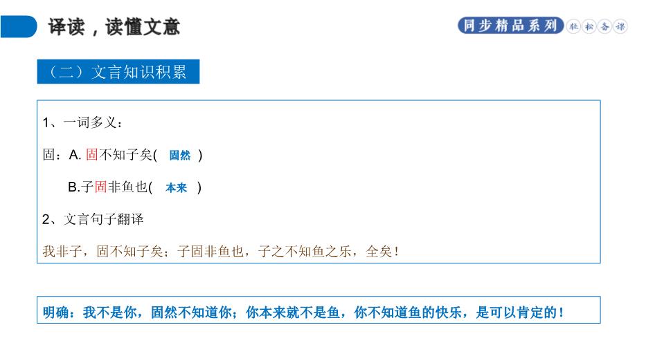 《莊子和惠子游于濠梁之上》優(yōu)選課件PPT（精）第9頁(yè)