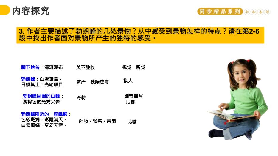 《登勃朗峰》語(yǔ)文人教版八年級下冊PPT（17頁(yè)版）第10頁(yè)