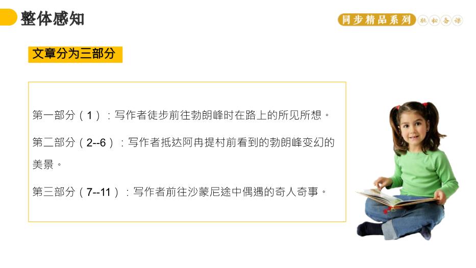 《登勃朗峰》語(yǔ)文人教版八年級下冊PPT（17頁(yè)版）第7頁(yè)