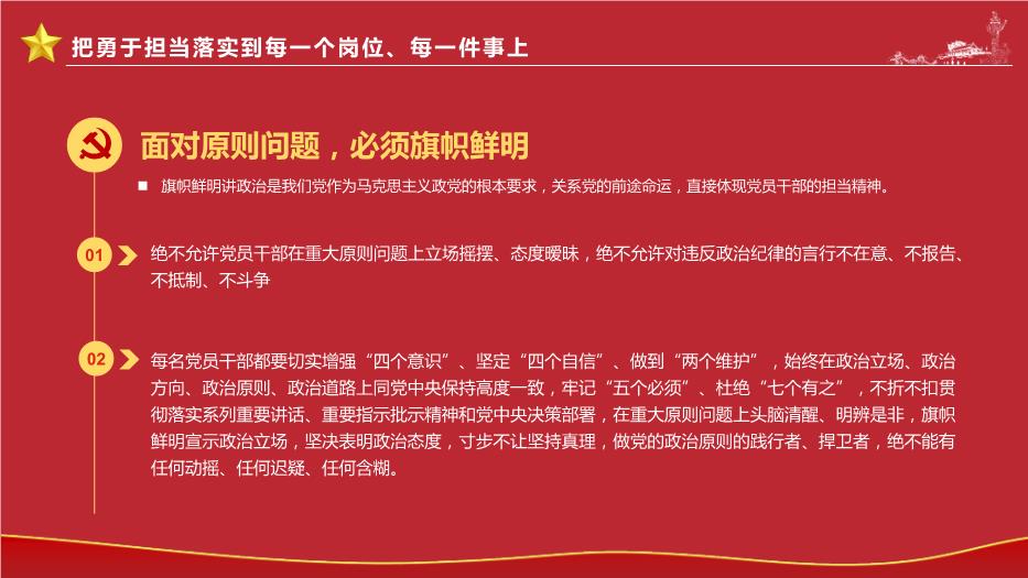 勇于擔當作為提升政治品格黨政PPT（精選）第12頁(yè)