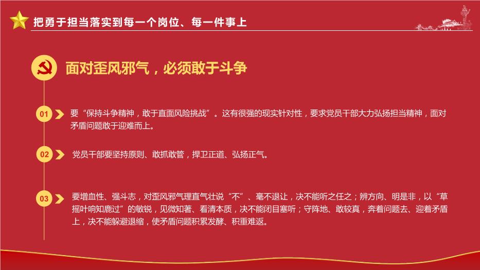 勇于擔當作為提升政治品格黨政PPT（精選）第13頁(yè)