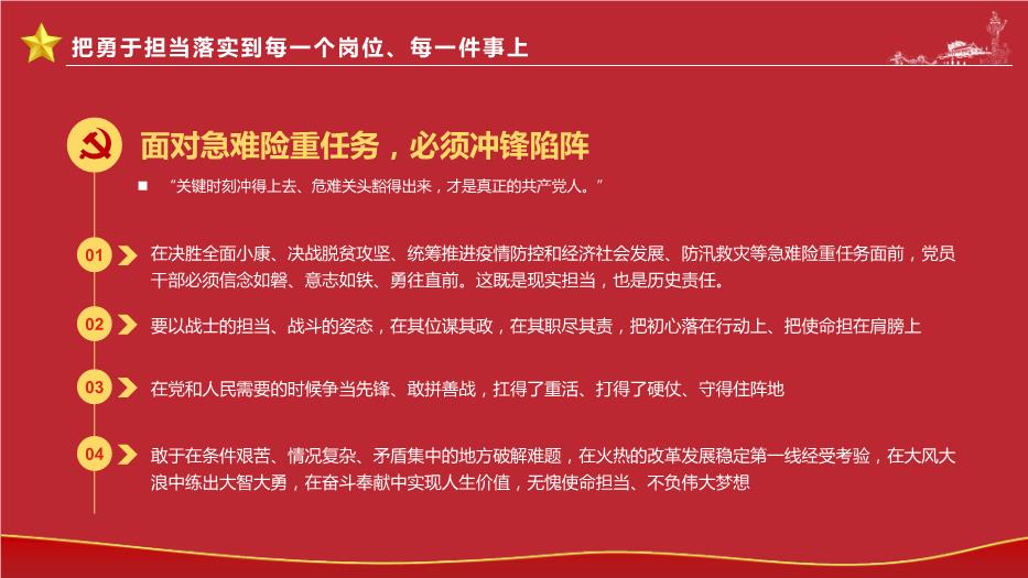 勇于擔當作為提升政治品格黨政PPT（精選）第14頁(yè)