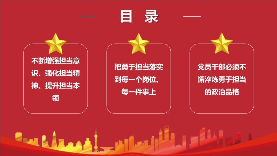 勇于擔當作為提升政治品格黨政PPT（精選）第3頁(yè)