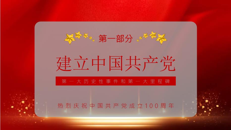 熱烈慶祝中國共產(chǎn)黨成立100周年從百年歷史看黨的初心和使命通用PPT第4頁(yè)