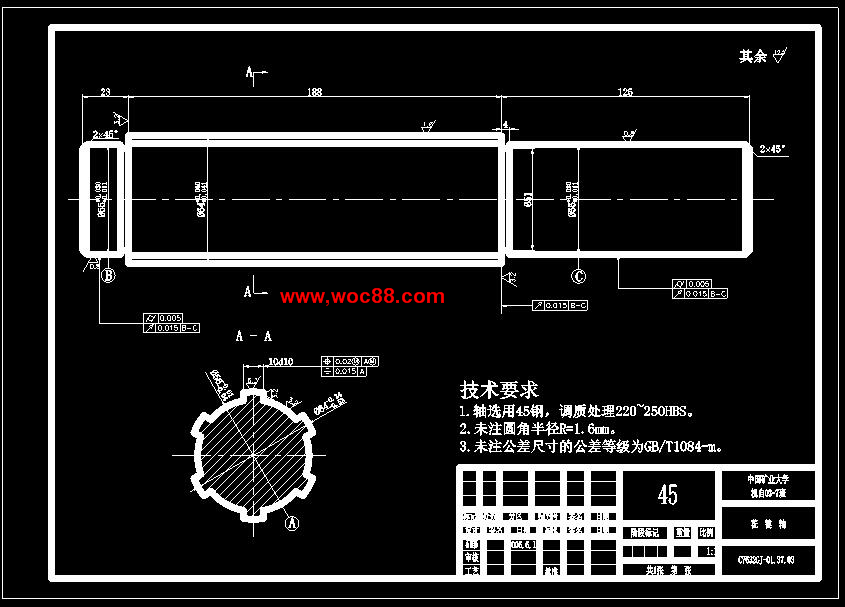 （定稿）多刀半自動(dòng)車(chē)床主傳動(dòng)系統的設計（有CAD圖紙的喲）CAD截圖08