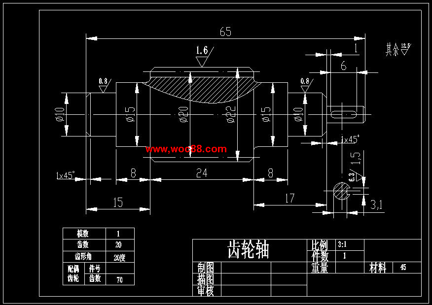 （獨家原創(chuàng  )）電動(dòng)式關(guān)節型機器人機械手的結構設計與仿真（全套CAD圖紙完整版）CAD截圖06