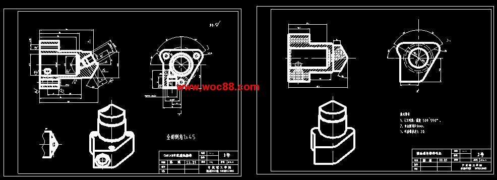 （全日制本科畢設）濾油器體的鉆進(jìn)油孔斜φ11孔夾具設計（全套圖紙CAD喲）CAD截圖05