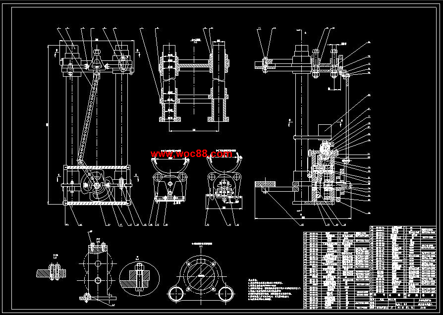 （全日制本科畢設）爬桿作業(yè)機器人設計（全套圖紙CAD喲）CAD截圖01