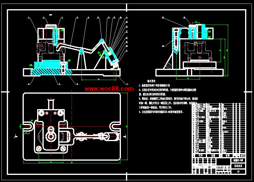 （全日制本科畢設）泵體機械加工工藝及鉆孔Φ15H7夾具設計（全套圖紙CAD喲）CAD截圖01
