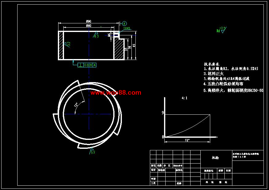 （全日制本科畢設）法蘭盤(pán)加工回轉工作臺的設計（全套圖紙CAD喲）CAD截圖02