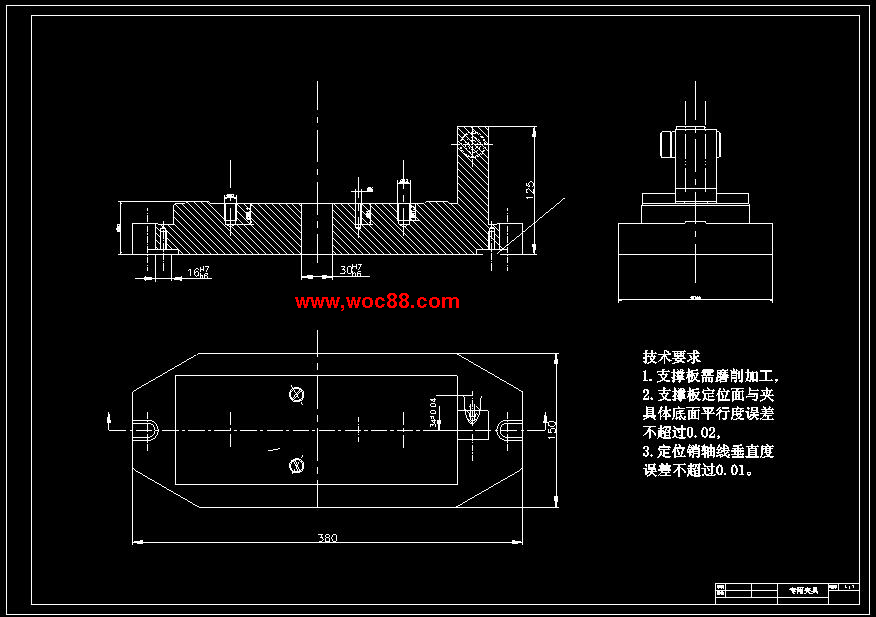 CA6140機床法蘭盤(pán)[831004]8銑距中心34，24兩面設計CAD截圖02